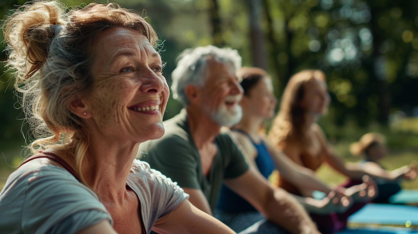 Чоловік практикує медитацію